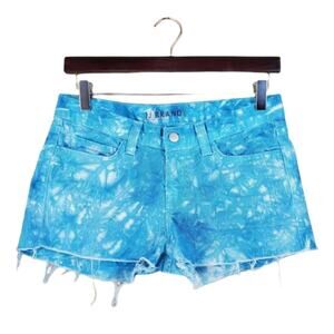 J Brand Twisted Blue Bonnet Cutoff Denim Shorts